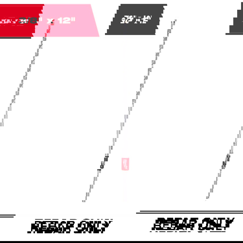 Rebar Cutter Drill Bits; Overall Length: 12.00 ; Shank Diameter: 0.3750